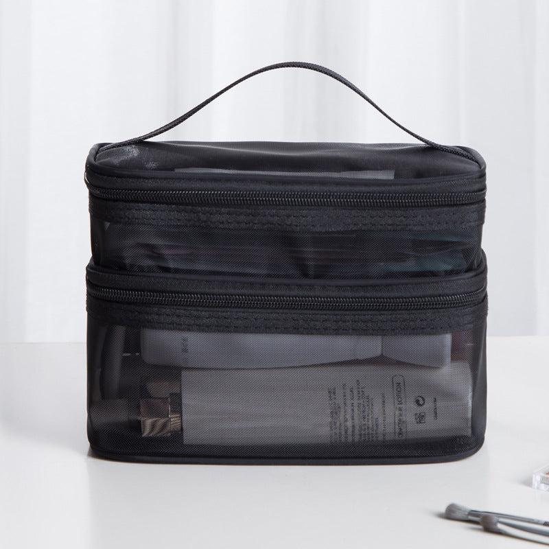 Large Storage Bag Travel Transparent Wind Mesh Cosmetic Portable Washing Bag