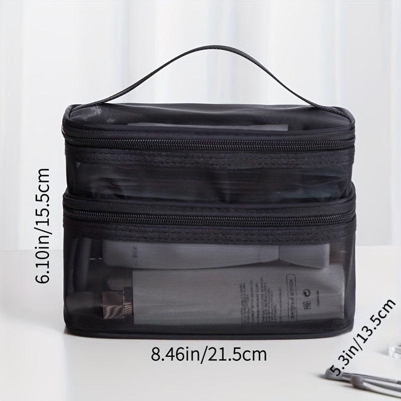 Large Storage Bag Travel Transparent Wind Mesh Cosmetic Portable Washing Bag