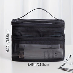Large Storage Bag Travel Transparent Wind Mesh Cosmetic Portable Washing Bag