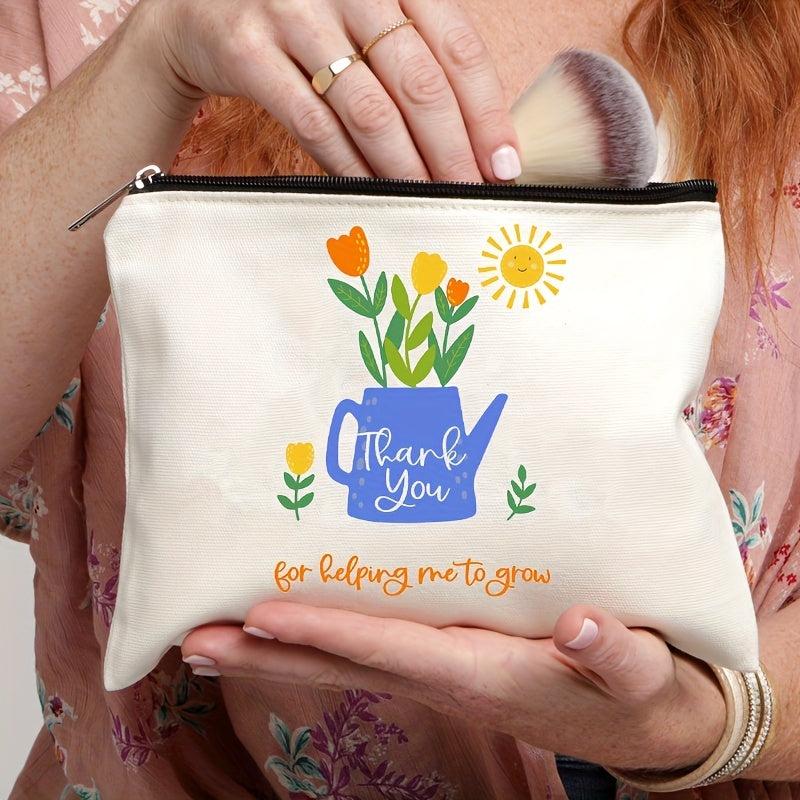 Potted Plant Cosmetics Bag Toiletry Wash Bag for Short Trip