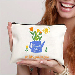 Potted Plant Cosmetics Bag Toiletry Wash Bag for Short Trip