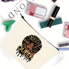 Cartoon Girl Cosmetic Bag for Women Men Stationary Bag