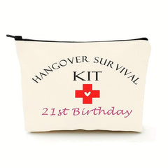 Letter Pattern Cosmetic Bag 21st Birthday Stationary Pen Pencil Handbag