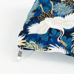 Crane Chrysanthemum Wash Bag Large Cosmetic Travel Storage