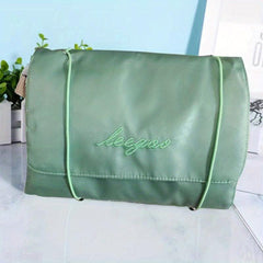 Large Capacity Roll Up Cosmetic Bag Travel Toiletry Organizer