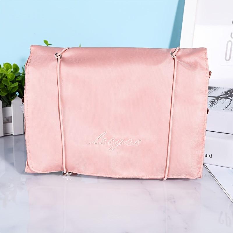 Large Capacity Roll Up Cosmetic Bag Travel Toiletry Organizer