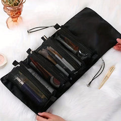 Large Capacity Roll Up Cosmetic Bag Travel Toiletry Organizer