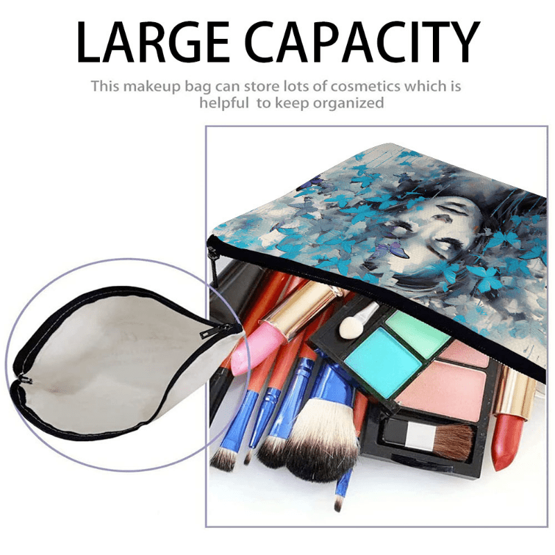 Casual Butterfly Toiletry Bag Lightweight Waterproof Cosmetic Bag