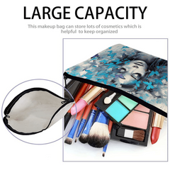 Casual Butterfly Toiletry Bag Lightweight Waterproof Cosmetic Bag