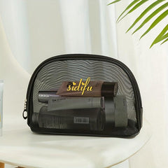 Large Capacity Mesh Cosmetics Bag for Travel Toiletries