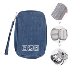 Portable Data Cable Storage Bag Electronic Accessories Pouch