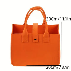 Funny Lion Deer Felt Handbag Large Capacity Shopping Bag Colorful Storage Bag