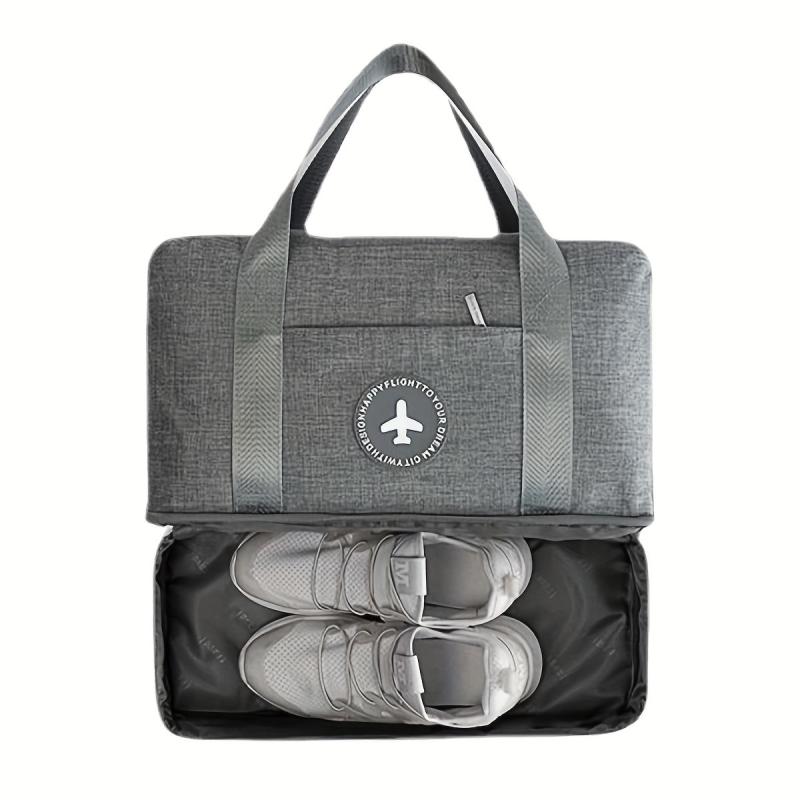 Large Capacity Duffel with Shoe Storage & Wet/Dry Separation Travel Bag