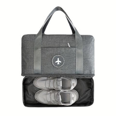 Large Capacity Duffel with Shoe Storage & Wet/Dry Separation Travel Bag