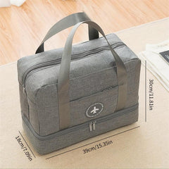 Large Capacity Duffel with Shoe Storage & Wet/Dry Separation Travel Bag