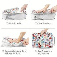 Cambond Packing Cubes Set of 5 for Travel, Luggage Organizers Compression Cubes