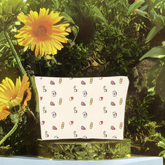 Canvas Waterproof Makeup Bag Zipper Travel Bags