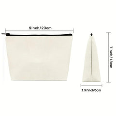 Canvas Waterproof Makeup Bag Zipper Travel Bags