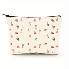 Canvas Waterproof Makeup Bag Zipper Travel Bags