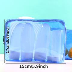 Solid Women's Makeup Bag Portable Storage Bag Waterproof