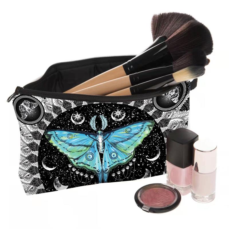Moon Butterfly Cosmetics Bag Travel Toiletry Bag