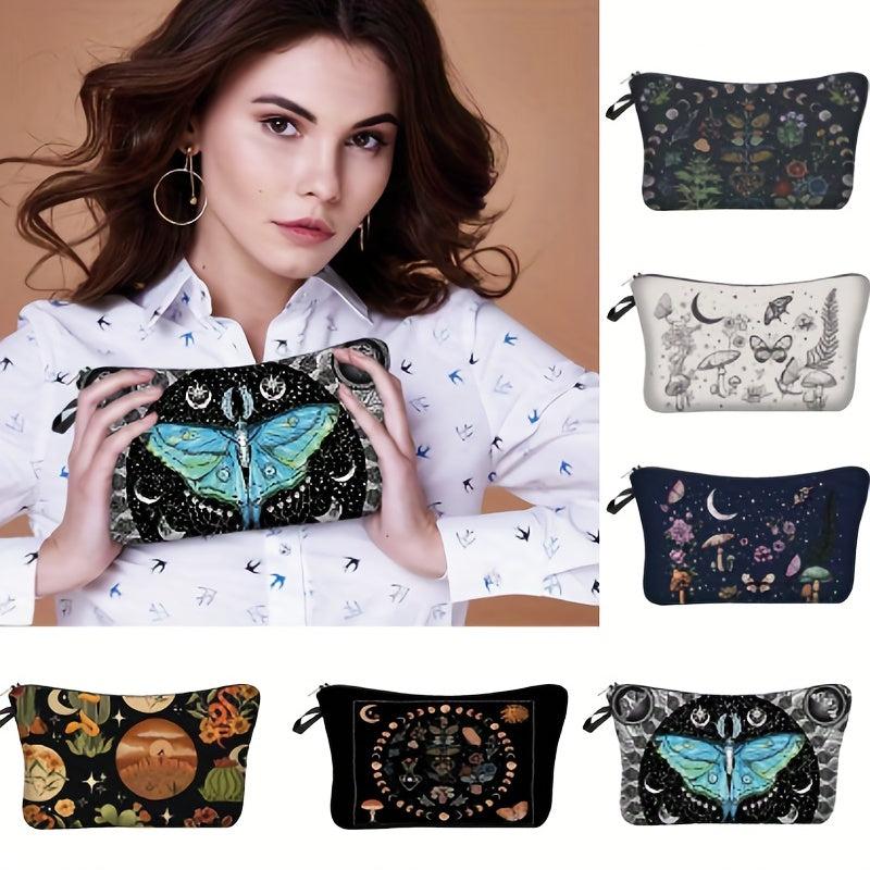 Moon Butterfly Cosmetics Bag Travel Toiletry Bag