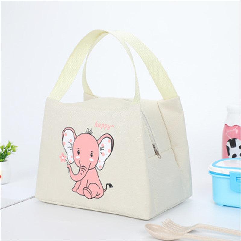 Portable Cartoon Animal Lunch Bag Waterproof Insulated Storage Bag