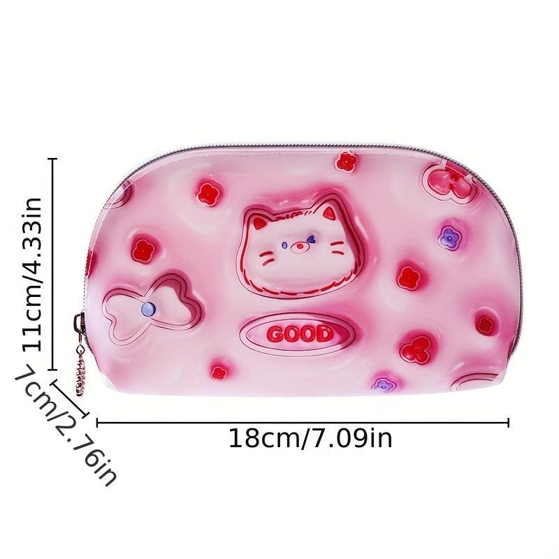 3D Cartoon Style Cosmetic Bag Travel Wash Bag Waterproof Storage Bag