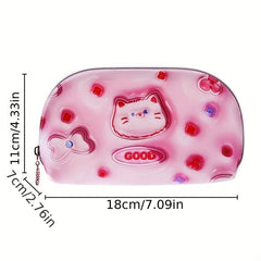 3D Cartoon Style Cosmetic Bag Travel Wash Bag Waterproof Storage Bag