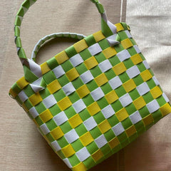 Woven Handbag For Holiday Travel Storage Bag Commuting