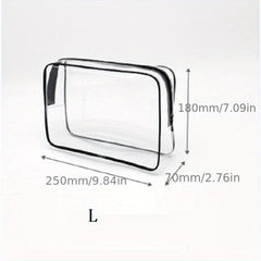 Portable Transparent Cosmetic Bag Toiletry Bag Travel Storage Bag