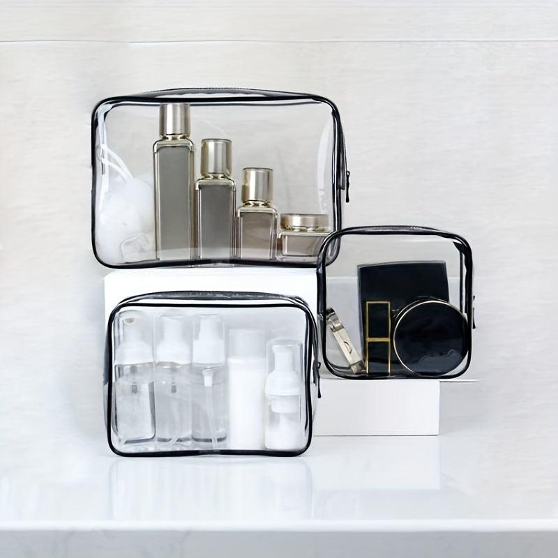 Portable Transparent Cosmetic Bag Toiletry Bag Travel Storage Bag
