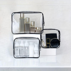 Portable Transparent Cosmetic Bag Toiletry Bag Travel Storage Bag
