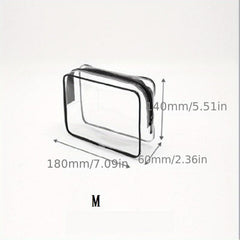 Portable Transparent Cosmetic Bag Toiletry Bag Travel Storage Bag