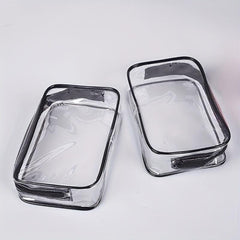 Portable Transparent Cosmetic Bag Toiletry Bag Travel Storage Bag