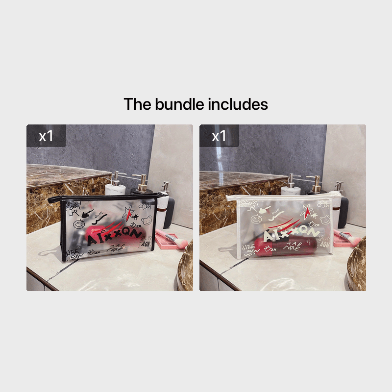 Waterproof Cosmetic Bag Large Capacity Portable Wash Bag
