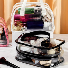 Transparent Toiletry Bag Waterproof Cosmetics Storage Travel Bag