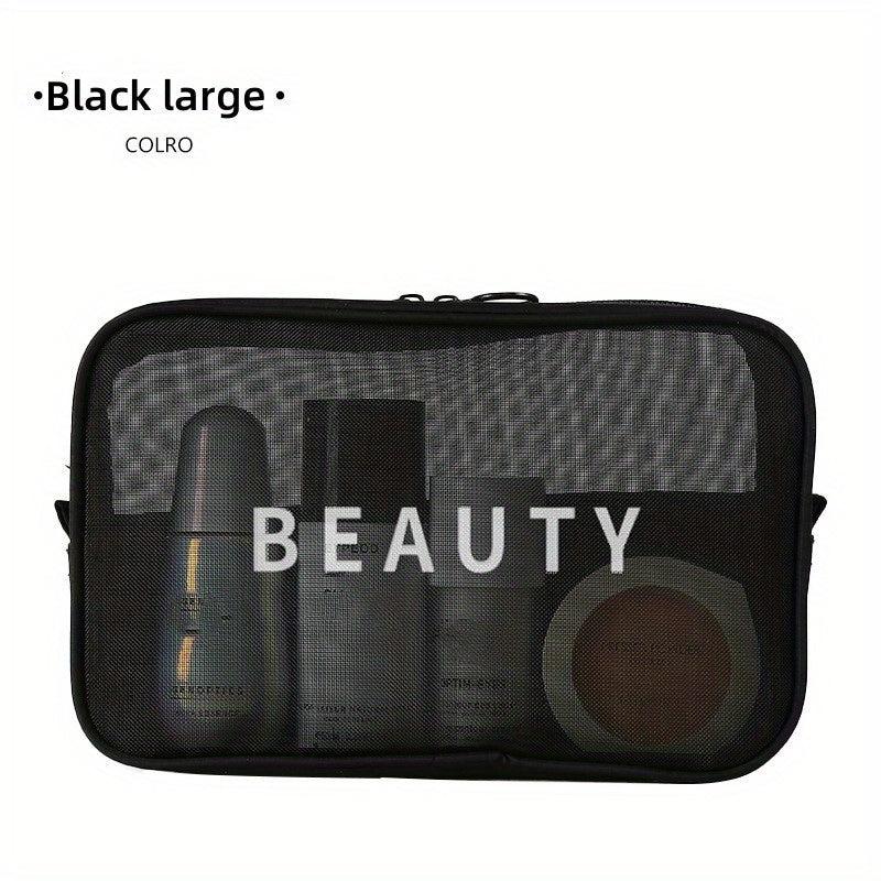 Portable Nylon Mesh Makeup Bag Toiletry Organizer Bag
