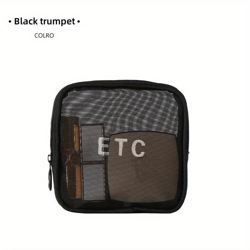 Portable Nylon Mesh Makeup Bag Toiletry Organizer Bag