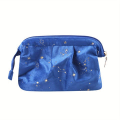 Bronzing Star Moon Velvet Cosmetic Bag Large Capacity Makeup Storage Bag