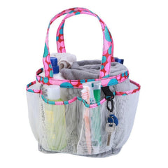 Transparent Mesh Bag Wash Bag Toiletry Bag Large Capacity Bath Bag Handbag