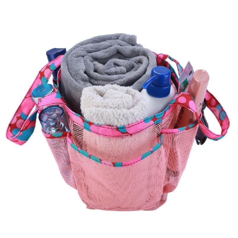 Transparent Mesh Bag Wash Bag Toiletry Bag Large Capacity Bath Bag Handbag