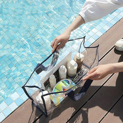Transparent PVC Swimming Bag Waterproof Beach Bag Portable Travel Storage