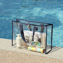 Transparent PVC Swimming Bag Waterproof Beach Bag Portable Travel Storage