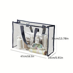 Transparent PVC Swimming Bag Waterproof Beach Bag Portable Travel Storage