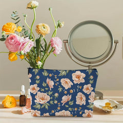 Floral Pattern Cosmetic Bag Makeup Bag Toiletry Bag for Women Travel