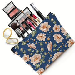 Floral Pattern Cosmetic Bag Makeup Bag Toiletry Bag for Women Travel