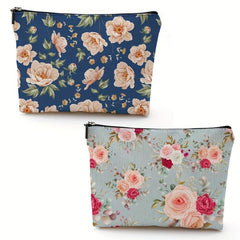 Floral Pattern Cosmetic Bag Makeup Bag Toiletry Bag for Women Travel