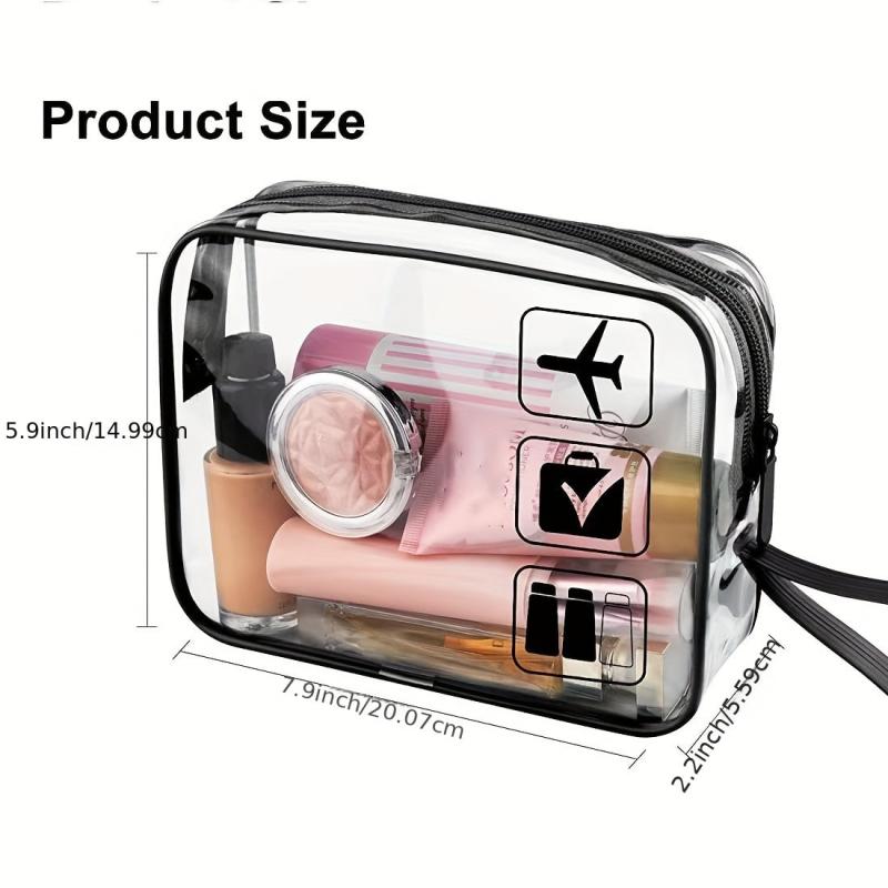 Portable Transparent Cosmetic Bag Outdoor Toiletry Bag