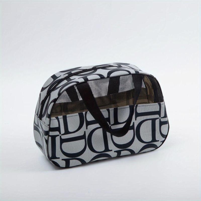 Letter Pattern Wash Bag Travel Bag Cosmetics Storage Handbag